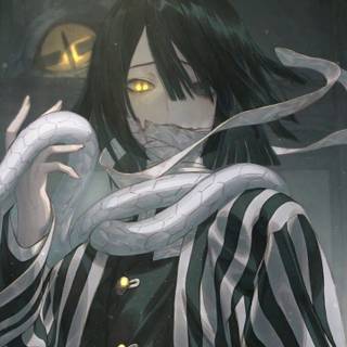 Iguro Demon Slayer desktop wallpaper