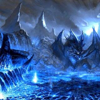 Blue dragon computer wallpaper