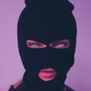 Balaclava girl wallpaper