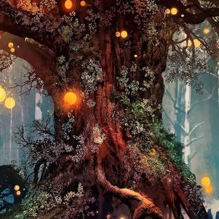 Foxglove fantasy wallpaper