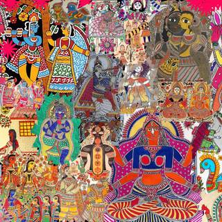 Madhubani art wallpaper