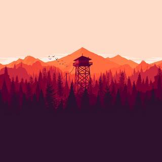 Red and black minimal wallpaper