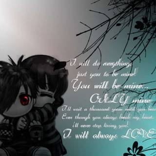 Cute anime boyfriend girlfriend wallpaper