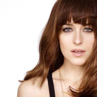 High Resolution Dakota Johnson close up wallpaper