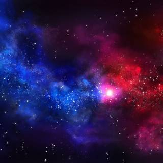 Desktop red galaxy wallpaper