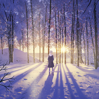 Snow anime city wallpaper