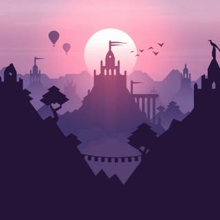 Purple minimalist wallpaper