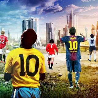All the best soccer players wallpaper