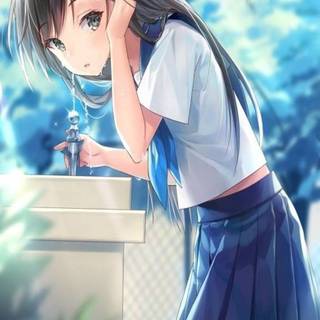 School anime girls wallpaper