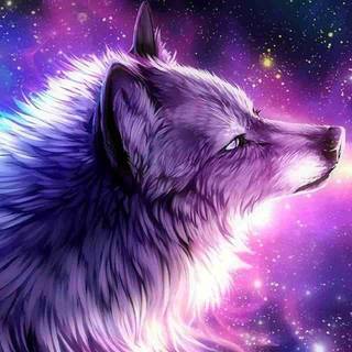 Cute wolves wallpaper