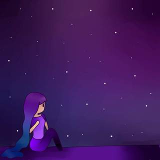 Galaxy girl wallpaper