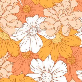 Aesthetic peach HD wallpaper