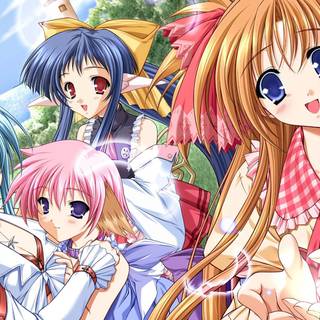 Best friends anime HD wallpaper