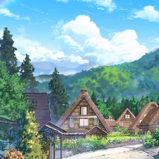 Anime nature phone wallpaper