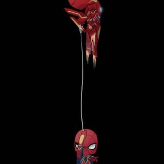 Tony and Peter wallpaper