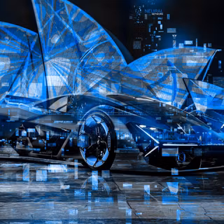 Lamborghini Sian blue wallpaper