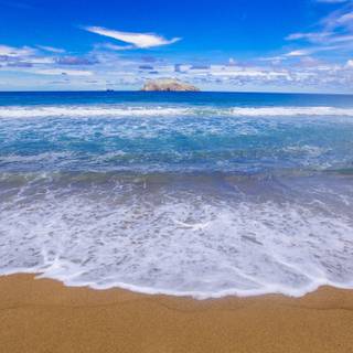 Blue sky ocean HD wallpaper