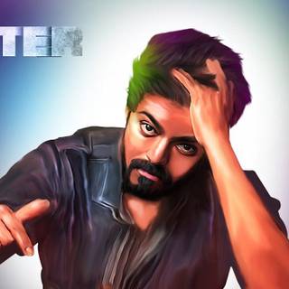 Digital painting Vijay wallpaper