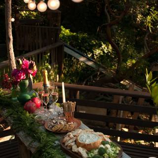 Forest feast wallpaper