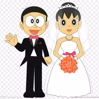 Nobita Shizuka love wallpaper