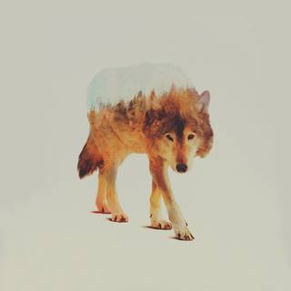 Double exposure wallpaper