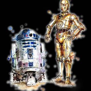 R2D2 and C3PO Android wallpaper