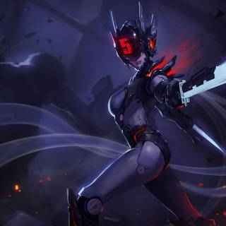 Cyberpunk Dagger girl wallpaper