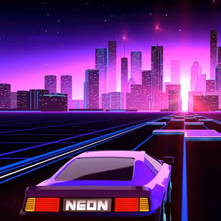 Synthwave Android wallpaper