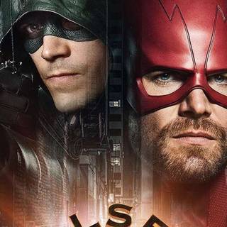 Green Arrow, Flash and Supergirl wallpaper