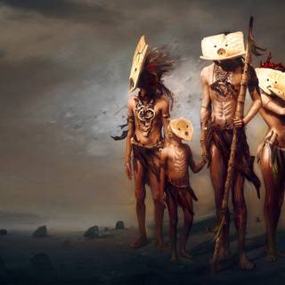 Tribal women wallpaper