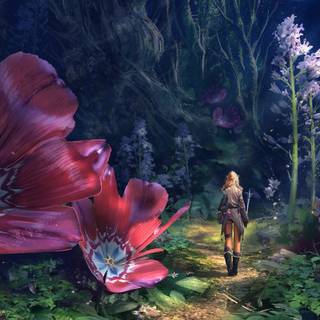 Flower fantasy wallpaper