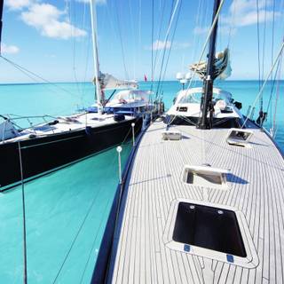 Sailing boat ocean wallpaper