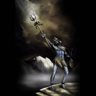 Amoled Lord Shiva wallpaper
