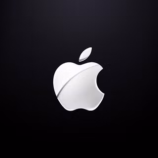 Logo iPhone HD black wallpaper