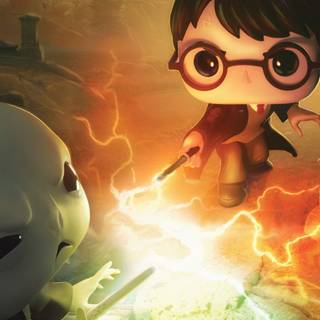 Harry Potter cartoon wallpaper