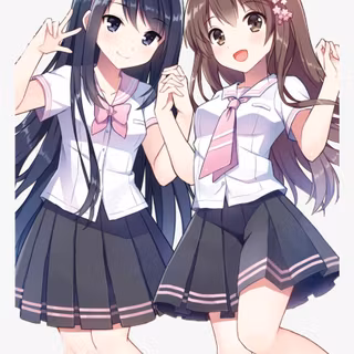 Best friend girl and boy anime wallpaper