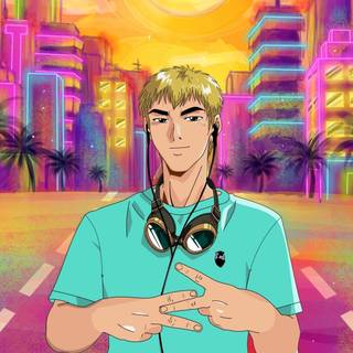 Anime vaporwave 4k wallpaper