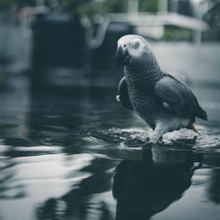 African Grey Parrot wallpaper
