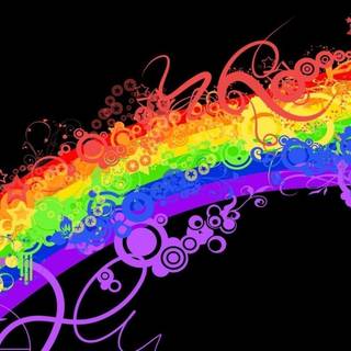 Abstract rainbow HD wallpaper