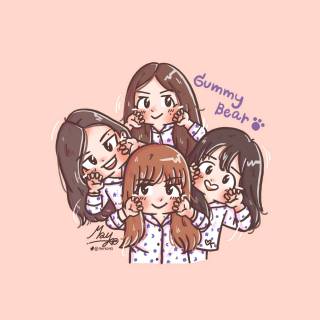 Blackpink anime cute wallpaper