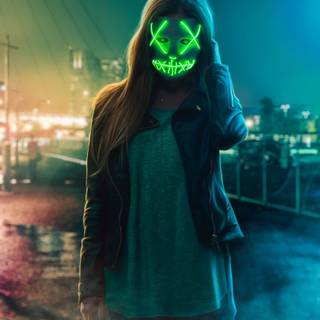 Aesthetic women masks wallpaper