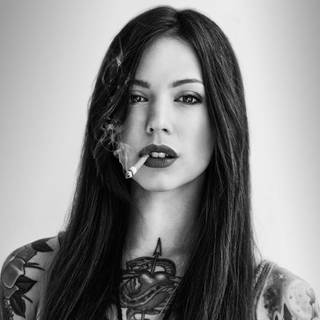 Smoking ladies wallpaper