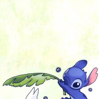Rainbow and Stitch wallpaper