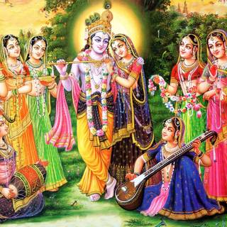 Radha Krishna HD wallpaper