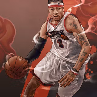 Allen Iverson cartoon wallpaper