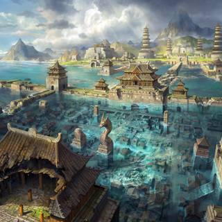 Asian fantasy wallpaper
