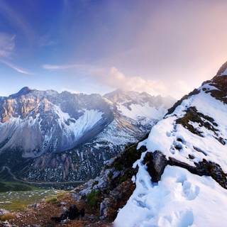 Mountain panorama wallpaper