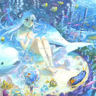 Ocean anime wallpaper