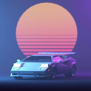 Retro sun HD wallpaper