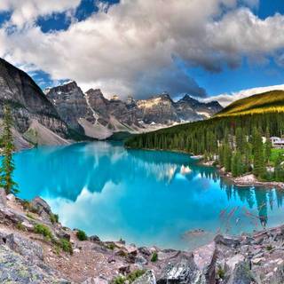 Moraine Lake Region Alberta Canada wallpaper